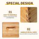 10 Frame Deep Brood Box Langstroth Bee Hive Box | 10 Pack, Unassembled 100% Dipped in Beeswax, Thickness 20 Mm, Include Beehive Frames and Wax Foundations