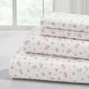 Modern Threads Silky Soft Microfiber and Wrinkle Free Sheets - Luxurious Microfiber Bed Sheets Includes Flat Sheet, Fitted Sheet with Deep Pockets, & Pillowcases Ivory, Queen