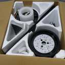 Black Ceiling Fans with Lights - 46" Flush Mount Ceiling Fan with Remote and 5 Reversible Blades, 3CCT Dimmable, 6 Wind Speeds&2H Timer, Indoor Low Profile Fan Light Fixture for Modern Bedroom