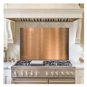 DAIFURONGE Tempered Glass Backsplash For Kitchen Behind Stove, Stove Backsplash Top, (30x20'')