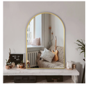 Arched Wall Mirror for Bathroom,Mirrors for Wall,24''x36'',Vanity Mirror for Bedroom Dresser, Entryway, Living Room, Metal Frame (36''x24'',Gold