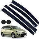 Rain Guards for Mazda 5 2006-2015, Tape-on Side Window Deflectors for Mazda 5, Window Visors for Mazda Cars, for Mazda Car Accessories 4 Rain Guards  2 Car Coasters