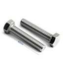 M8-1.25 x 40mm Hex Head Screw Bolt, 18-8 (304) Stainless Steel, Fully Threaded, Plain Finish, Quantity 15