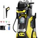 Pressure Washer Power Washer with Touch Screen, 5000PSIIMAX, 4 Quick Connect Nozzles and Foam Cannon, High Pressure Cleaning Machine for Cars Driveways Home Outdoor