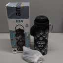 National Parks Water Bottle – 40 oz Insulated Stainless Steel Bottle with 63 Hand-Drawn Park Stickers, Carrier Bag, Strap & Gift Box – BPA-Free – Ideal for Hiking, Camping & Travel