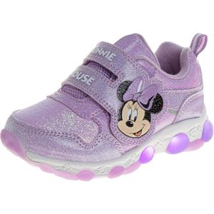 Josmo Girls Minnie Mouse Sneaker (Little Big Kid), Purple, 9 Toddler
