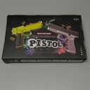 Automatic Shell Ejecting Toy Gun with 100 Soft Bullets,Realistic Toy Gun Pistol,Christmas Birthday Gifts for Kids Adults Boys Age 8+(Black)