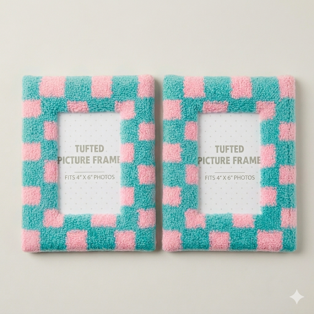 Tufted Picture Frame, Pack of 2