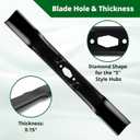 742-05177 Blades 742P05178 High Lift Lawn Mower Blades Compatible with 42" Deck Crafts man, Cub Cad et, M TD XT1-LT42 XT2-LX42 Z5200, Replaces 742P05177, 742-05177-L, 490-110-C191, 742P05528, 2 Pack