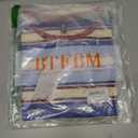 BTFBM Womens Summer Tops 2025 Crewneck Short Sleeve Striped T Shirts Casual Loose Lightweight Color Block Basic Tee (L)