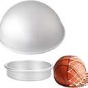Cake Sphere Pan 8 Inch 3D Half Ball Cake Pan to Create Any Ball Shaped Cake Soccer Shaped Baking Pans DIY Birthday Spher