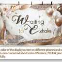 72x43inch Gold Brown Glitter Backdrop Modern Balloons Champagne High Heels Floral Photography Background Women Party Decorations Photo Banner Props