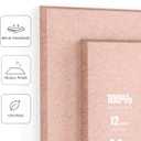 Fluxynara Large Felt Bulletin Board 48" x 36" Cork Board Alternative-12 Pack with 70 Safe Removable Adhesive Tabs, Cork Boards for Walls Cork Board for Home Office Classroom Pin Board-Pink