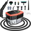 Steam Cleaner,1.9 Quart Tank,3-Level Adjustable Handle,2500W Portable Steamer with 4Bar High-Pressure & Temperature for Grout,Tile,Floor,Shower,Bathroom,Furniture Cleaning (12 Accessories)