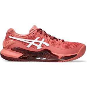 Asics Women's Gel-Resolution 9 Tennis Shoes (8.5, Light Garnet/White)