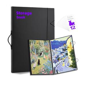 Puzzle Storage Folder Keeper Case,Portable Puzzles Organizer Accessory, Large Capacity 20x28in Puzzle Album Book Holder Portfolio,1000-Pieces for Jigsaw Enthusiasts Storage Binder Saver