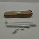 Closet Rods for Hanging Clothes, 17 to 54 Inches Stepless Adjustable Metal Closet Rod, 1.3 Inches Heavy Duty Clothes Hanging Rod for Closet Wardrobes Laundry RV (Matte White)