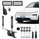 BurtyPokie 2026 2025 Tesla Model Y Front License Plate Holder(No Drill, Custom Lock) License Plate Frame for 2025 Tesla Model Y