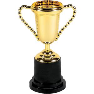 Fun Express 10" Gold Trophy Award - Ideal for Recognition Achievements and Celebrations - Perfect for Trophies at Parties Events Competitions Award Ceremonies and Special Occasions - 1 Piece