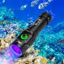 WINDFIRE Dive Light, 395 nm UV Scuba Flashlight, Waterproof Black Light Flashlight with Power Indicator for Scuba Diving, Underwater Fluorescence & Pet Urine Detection