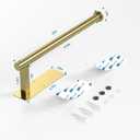 ASTOFLI Paper Towel Holder Under Cabinet No Drilling, Self Adhesive Paper Towel Holder Wall Mount for Kitchen Rack, Under Counter Napin Holder No Drill, RV, 304 Stainless Steel, Gold Brass 2 Pack