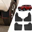 Wide Design Mud Flaps for 2025 2026 Toyota 4Runner, Extended TPE Splash Guards, Protects Against Mud, Rocks, and Debris, Front & Rear Fender Liner (4PCS)