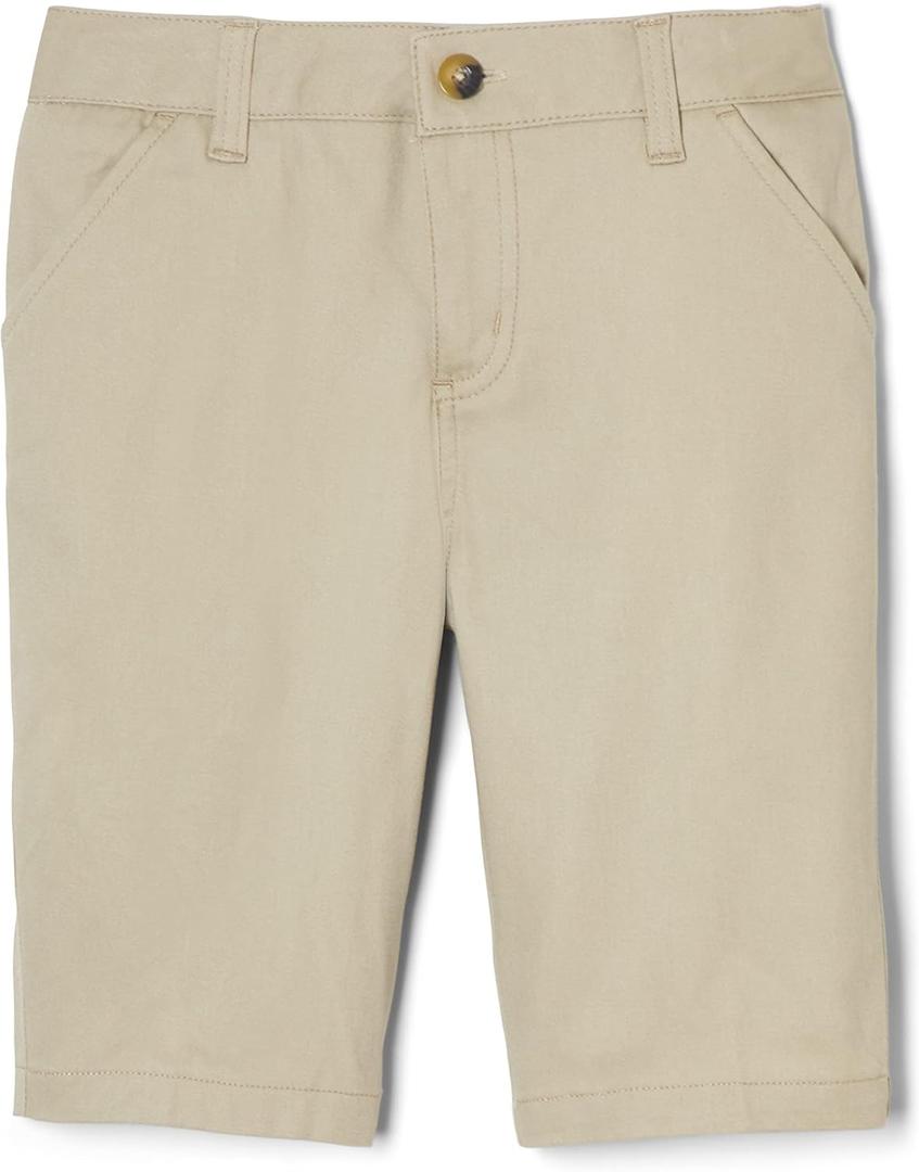 French Toast Girls' Twill Bermuda Short (14, School Uniform Khaki)