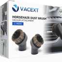 For Miele 2Pack Round Horsehair Dust Brush Vacuum Attachments Accessories 1-3/8'' Inner Diameter Compatible with Miele C1 C2 C3 Vacuum Cleaners -Household Cleaning Attachment Kit