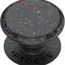 PopSockets PopGrip Premium Iridescent Confetti Oil Slick, Confetti Black