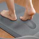 Ophanie Kitchen Mats for Floor, 3/4 Inch Thick Kitchen Rugs, 20'' x 60'' Anti Fatigue Standing Cushioned Mat, Waterproof,Comfort Ergonomic Mat for Office, Home, Sink, Grey Non-Slip Bottom
