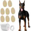 4 Sets Dog Ear Stand Up Support Doberman Ear Posting Kit for Medium & Large Dogs Ear Tape with 8 Patches, Adhesive Tape & Bandage for Doberman, German Shepherd, Great Dane