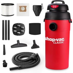 Shop-Vac 5 Gallon 5.5 Peak HP Wet/Dry Vacuum, Wall Mountable Compact Shop Vacuum with 6-23' Extra Long Hose & Attachments, Ideal for Jobsite, Garage, Car & Workshop. 9522236