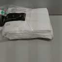 Amazon Basics 4 Piece Bed Sheet Set, 100% Cotton Jersey, Includes Super Soft, Flat and Fitted Sheets, Pillowcase, King, White, Solid