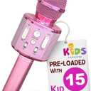 Move2Play, Kids Karaoke Microphone | Includes Pre-Loaded Songs & Bluetooth | Kids Birthday Party Gift | Toy for All Ages 2, 3, 4, 5, 6+ Year Old Girls, Boys & Toddlers