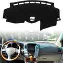 Car Dashboard Cover for 2004-2006 Lexus RX330, 2007-2009 RX350, 2006-2008 RX400h Silicone Non-Slip Dash Mat Anti-UV Carpet (Black Edge)