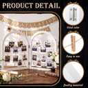Briwooody 2 Panel 24 x 18 Inch Photo Display Board Frame