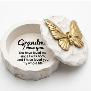 Grandma Birthday Gifts,Grandma  Figurine Small Keepsake Box - Mothers Day Gifts for Grandma, Hand-Painted Decorative Boxes