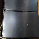 GarveeHome 2 x 8 gal Stainless Steel Double Trash Can with Lid for Kitchen, Large Dual Trash and Recycle Bin Combo, Step-on Kitchen Metal Garbage Cans, PP Inner Buckets, Liner Rim, Matte Black