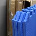 EVA Foam Mat Tiles 4-Pack - 16 SQ FT of Interlocking Padding for Garage, Playroom, or Gym Flooring - Exercise Mat or Baby Playmat by Stalwart (Blue)