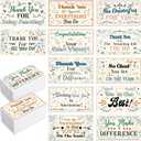 Yeaqee 240 Pcs Employee Appreciation Kudos Cards Funny Blank Back Motivational Card Encouragement Thank You Note Recognition Card for Teacher College Affirmation Gift(Drawing)