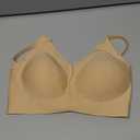 PRETTYWELL Bras for Women Comfort Seamless Bra, Cross Back Adjustable Bralette Bra, Wireless Everyday Bras for Women A-C Cup