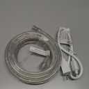 Red LED Lights, 16ft Rope Lights, Flexible and Connectable Strip Lighting, Waterproof for Indoor Outdoor Use, 360 Beam Angle, High Brightness for Home Christmas Thanksgiving Halloween