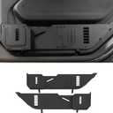 Metal Front Door Pocket Storage Box Compatible with 2018-2025 Jeep Wrangler JL 2/4 Door 4XE Gladiator JT, Car Side Insert Organizer Box Interior Accessories Replaces Weak Saggy Net -2PCS