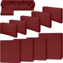 9 Piece Outdoor Patio Waterproof Cushion Covers, Fits 4-Seat Wicker Rattan Sectional Couch Chair Furniture Cover Replacement Set - Fade-Resistant Patio Cushion Covers with Zipper