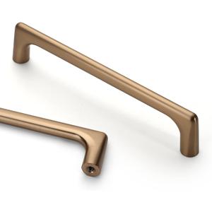 Asidrama 10 Pack 5 Inch(128mm) Champagne Bronze Cabinet Pulls Cabinet Handles Cupboard Handles Kitchen Cabinet Hardware for Cupboard Drawer Pulls (5" Hole Center)