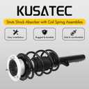 KUSATEC Front Pair Complete Struts Shock Absorber fit for 2006-2013 BMW 128i 135i 135is 325i 328i 330i 335d 335i 335is, 11374 11373 Struts with Coil Spring Assemblies