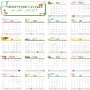 4 x 2026 Wall Calendar, 18 Months Calendar, Jan. 2026 - June 2027, 14.6'' x 11.8'', Desk Calendar 2026 with Large Blocks, Ideal 2026-2027 Calendar for Home, Office, Classroom, or Business Planning