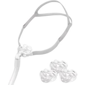Nasal Pillow Assembly Kit for P10, Under Nose Pillow Supplies Includes Headgear, Tube and 3 Size Nose Pads Nasal Pillow Assembly Kit for P10, Under Nose Pillow Supplies Includes Headgear, Tube and 3 Size Nose Pads