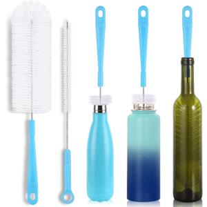 16" Bottle Brush Cleaner for Water Bottle - Long Handle Bottle Brush for Cleaning Narrow Neck Sport Bottles,Beer Bottle and Jugs, Set of 2