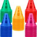 Wettarn 200 Pack 3.35'' Mini Cones for Classroom Agility Mini Sports Cones Training Soccer Tools for Kids Outdoor Indoor Roller Skating Obstacle Course Basketball Practice (Cute Color)